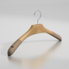Вешалка с мягкими плечиками для деликатной одежды, бук \ MDB26-36, натуральный